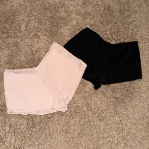 Kimchi Blue Silk Pink and Black Shorts Set